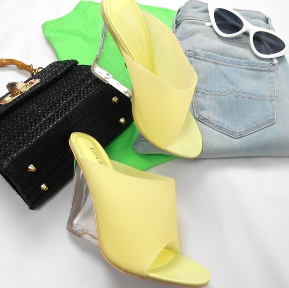 New Cape Robbin Clear Heel Wedge - Picture 5 of 8